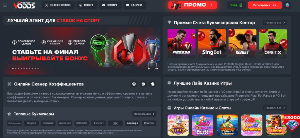 vodds главная страница